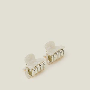 2 X MINI PEARLY RESIN CLA