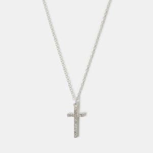 PAVE CROSS NECKLACE
