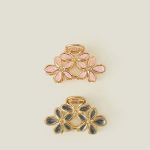 2 X FLOWER CLAW CLIP